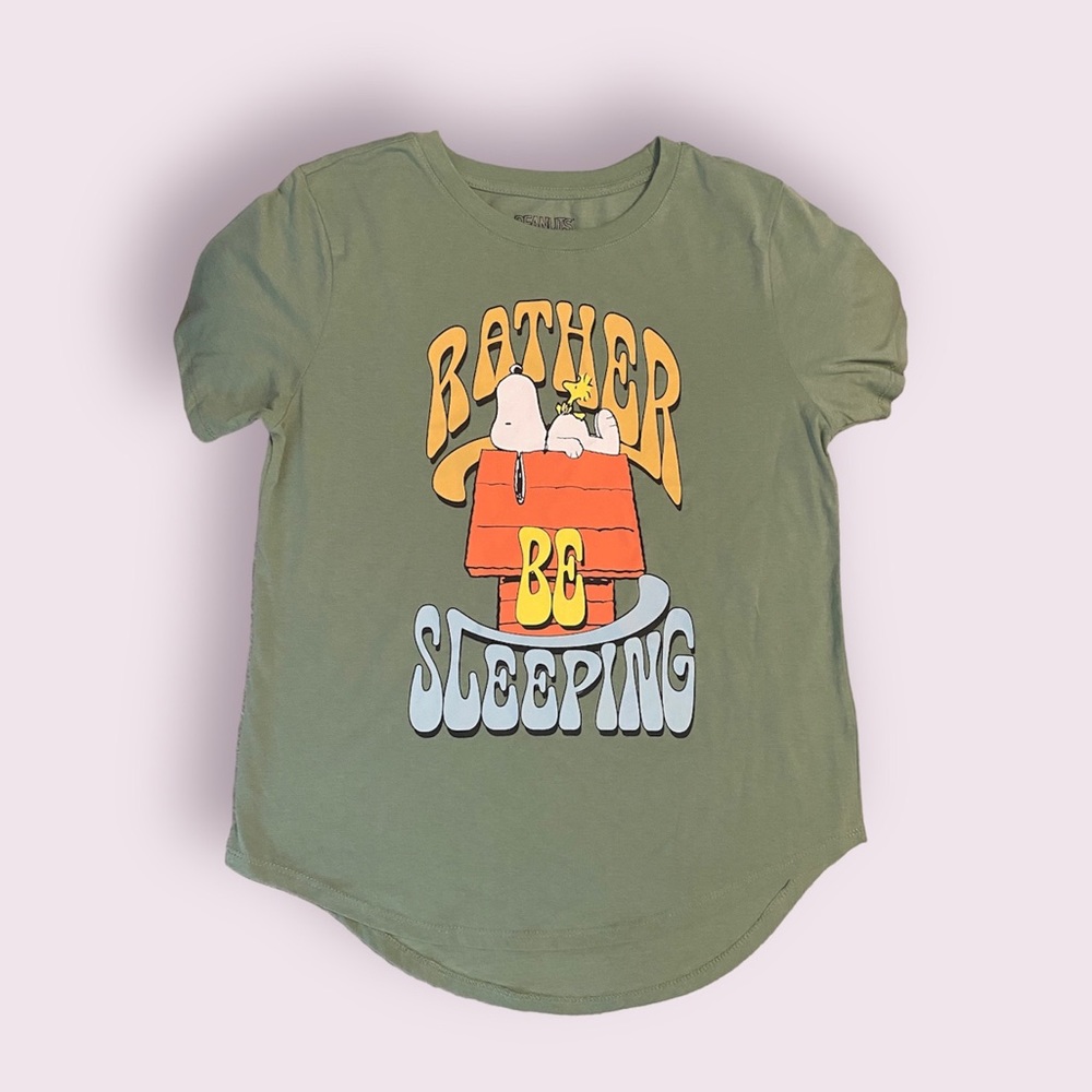 Peanuts Snoopy Rather Be Sleeping T-Shirt